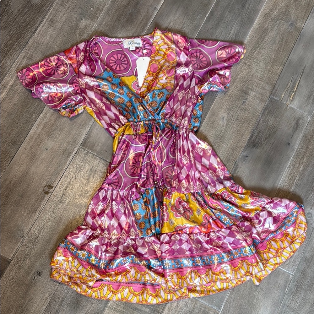 Vibrant Multicolor Bianca Paris dress